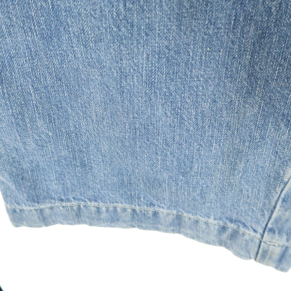 LOEWE(ロエベ) ハイウエスト ベルテッド ワイド デニムパンツ インディゴ H2282260IB