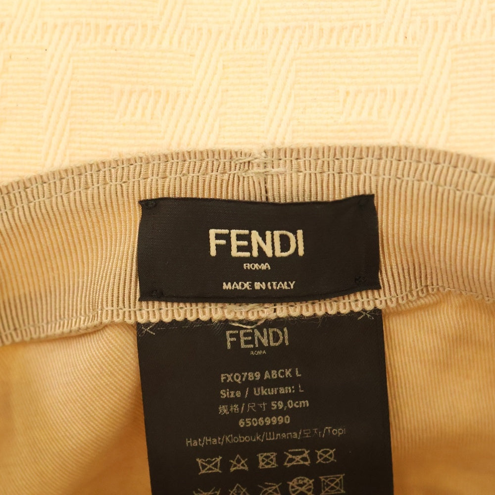 FENDI(フェンディ) FF Bucket Hat ズッカ柄 総柄 バケットハット 帽子