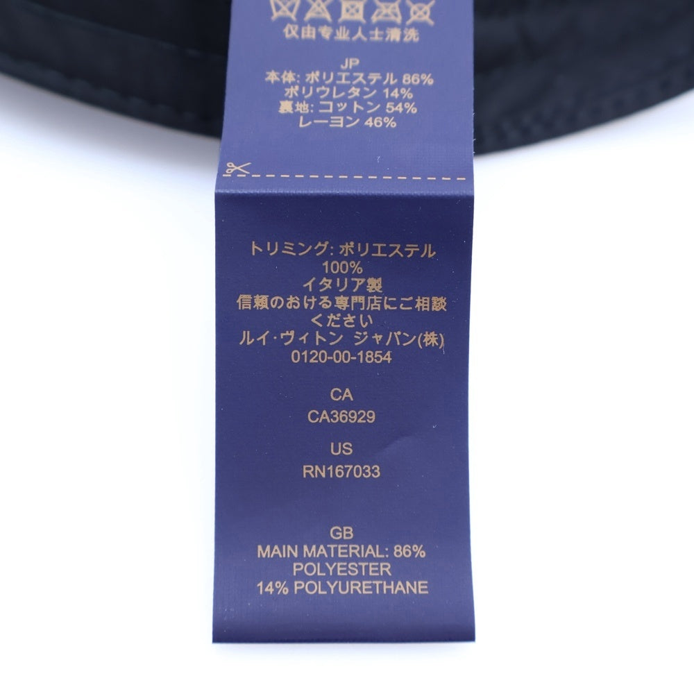 LOUIS VUITTON(ルイヴィトン) LVスマッシュ レイン S00 刺繍 バケットハット ブラック M7725M