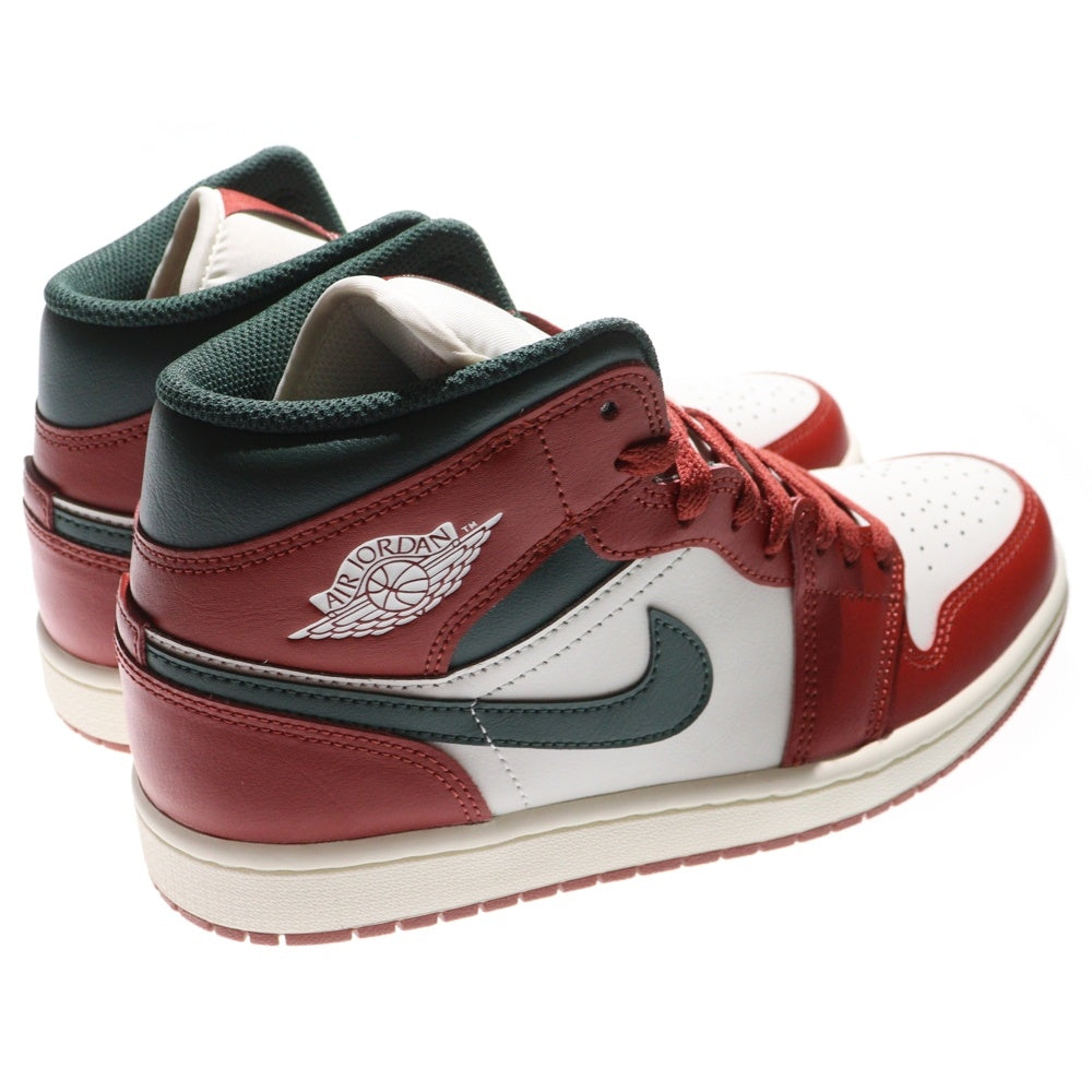 NIKE(ナイキ) AIR JORDAN 1 MID エアジョーダン1 ミッドカットスニーカー レッド/グリーン US8/26cm DQ8426-105