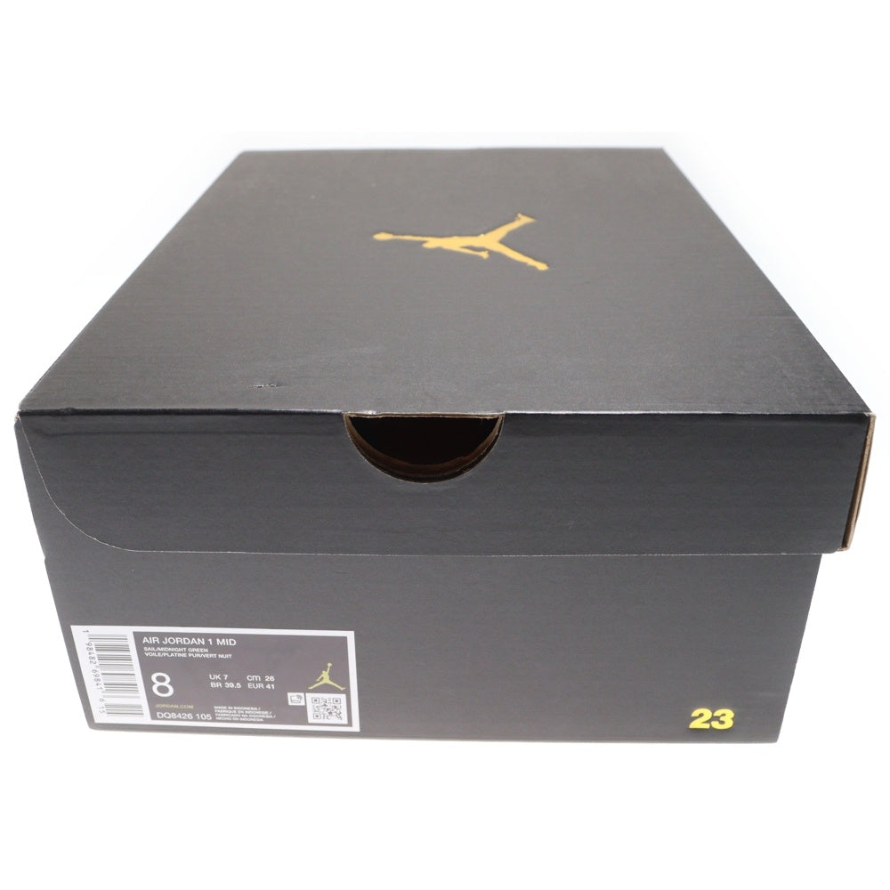 NIKE(ナイキ) AIR JORDAN 1 MID エアジョーダン1 ミッドカットスニーカー レッド/グリーン US8/26cm DQ8426-105