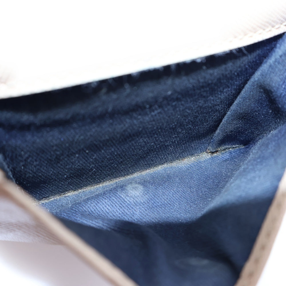 MARNI(マルニ) サフィアーノ レザー バイフォールド ウォレット 二つ折り財布 ベージュ/ホワイト/グリーン