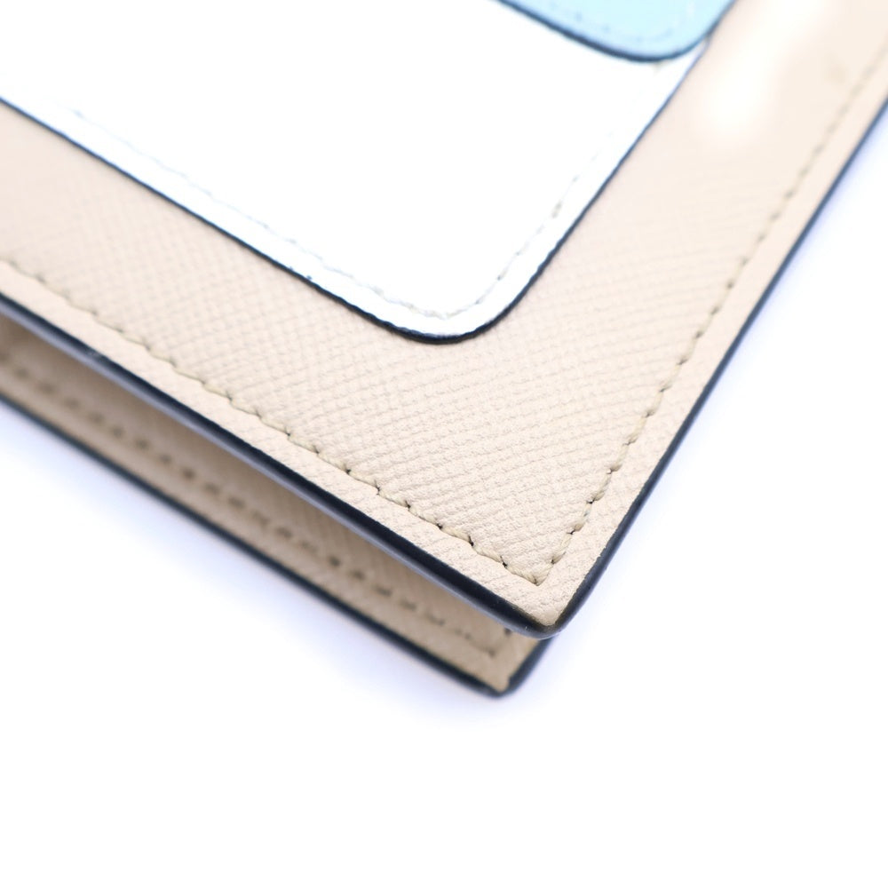 MARNI(マルニ) サフィアーノ レザー バイフォールド ウォレット 二