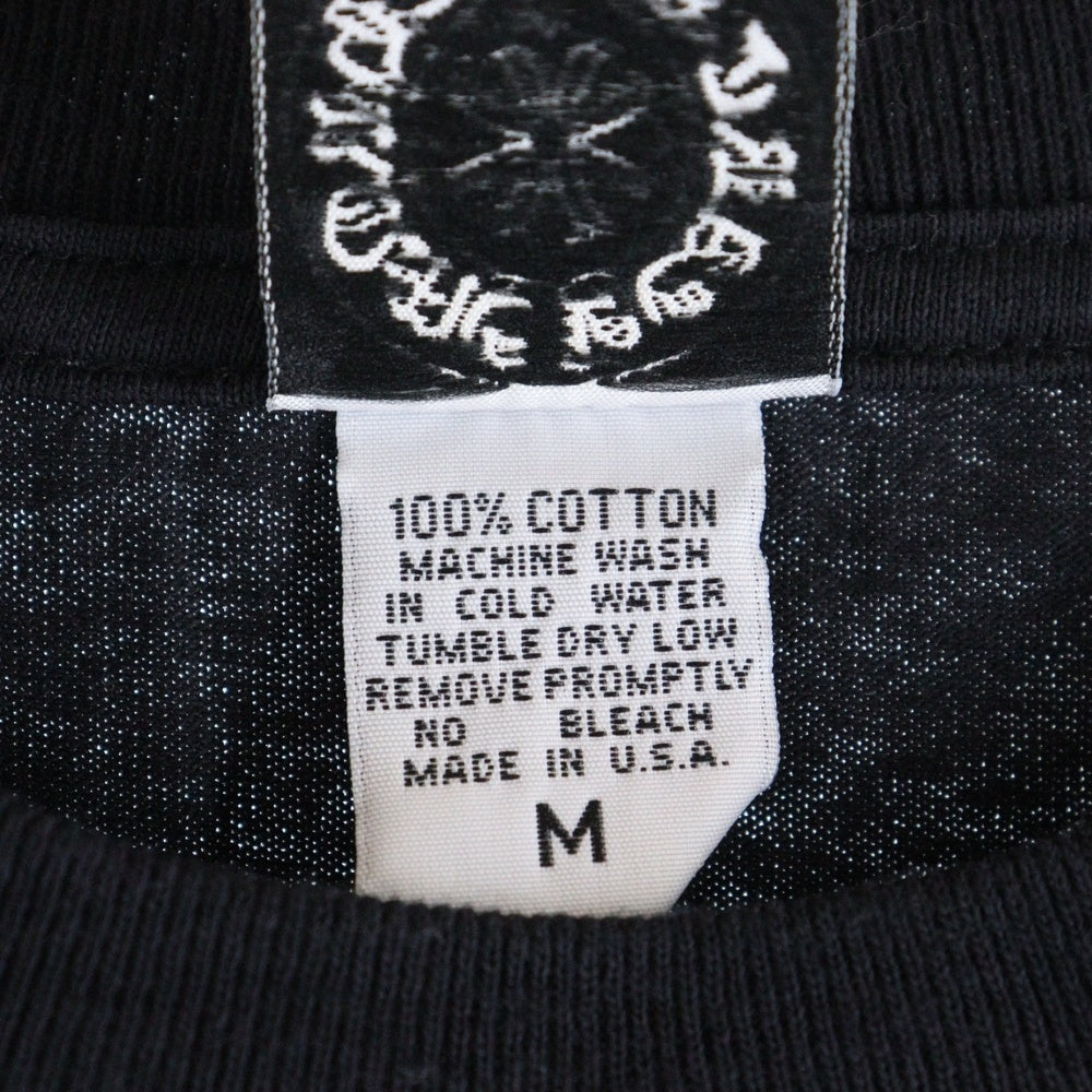 CHROME HEARTS(クロムハーツ) OLD オールド ホースシュー スター プリント クルーネック ロングスリーブ 長袖 Tシャツカットソー ブラック