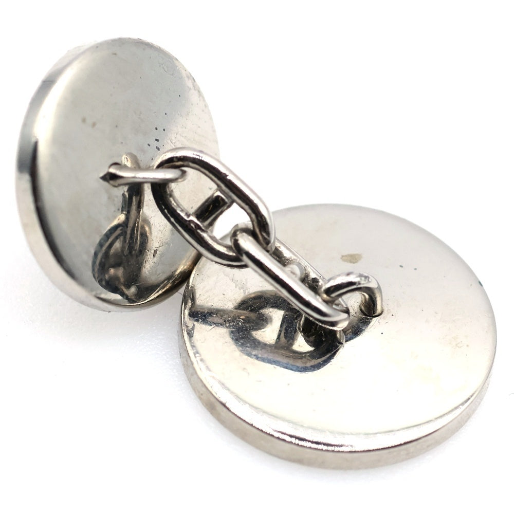 HERMES(エルメス) セリエ ボタン チェーン カフリンクス カフス ブラック/シルバー