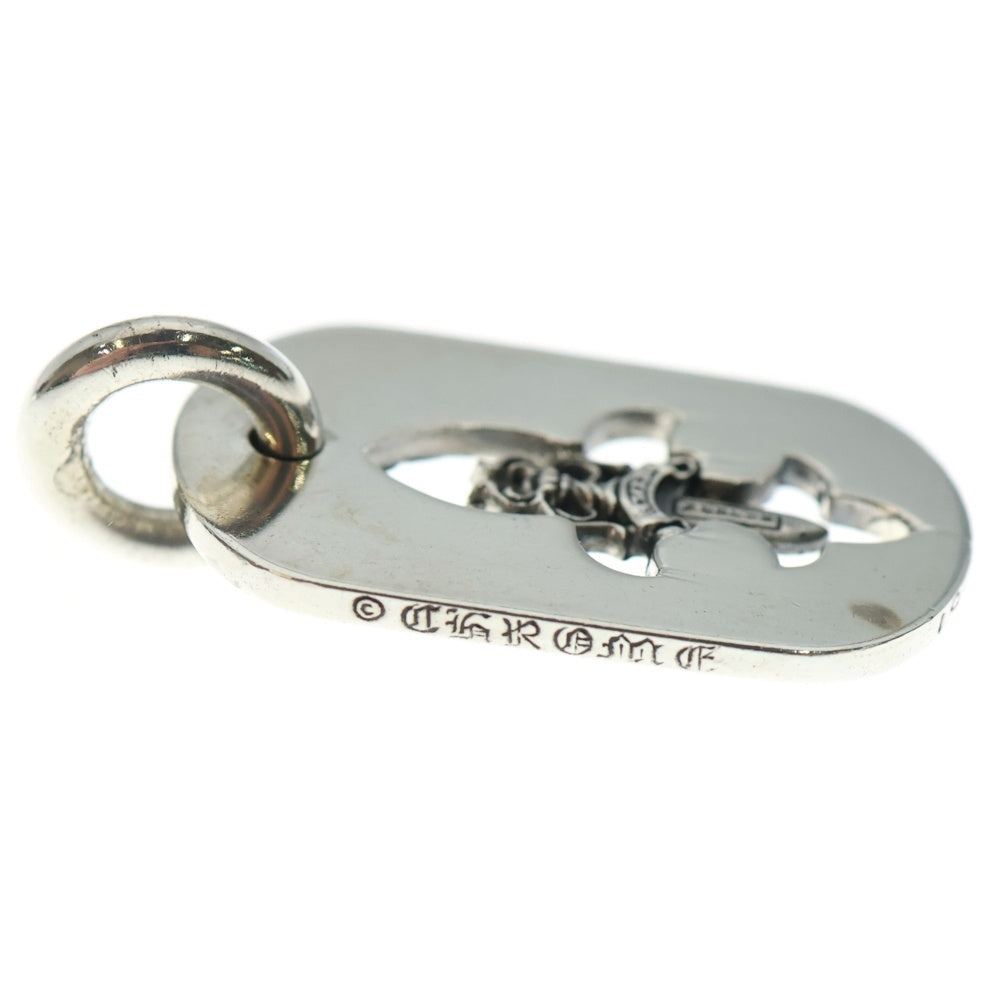 CHROME HEARTS(クロムハーツ) D TAG SML FLE DAG フレアダガードッグタグ スモールドッグタグ ネックレストップ シルバー