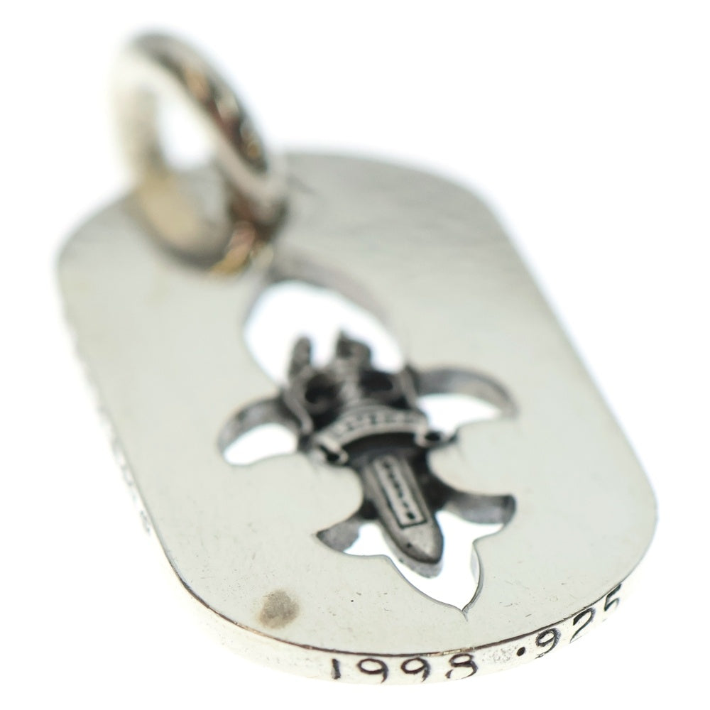 CHROME HEARTS(クロムハーツ) D TAG SML FLE DAG フレアダガードッグタグ スモールドッグタグ ネックレストップ シルバー