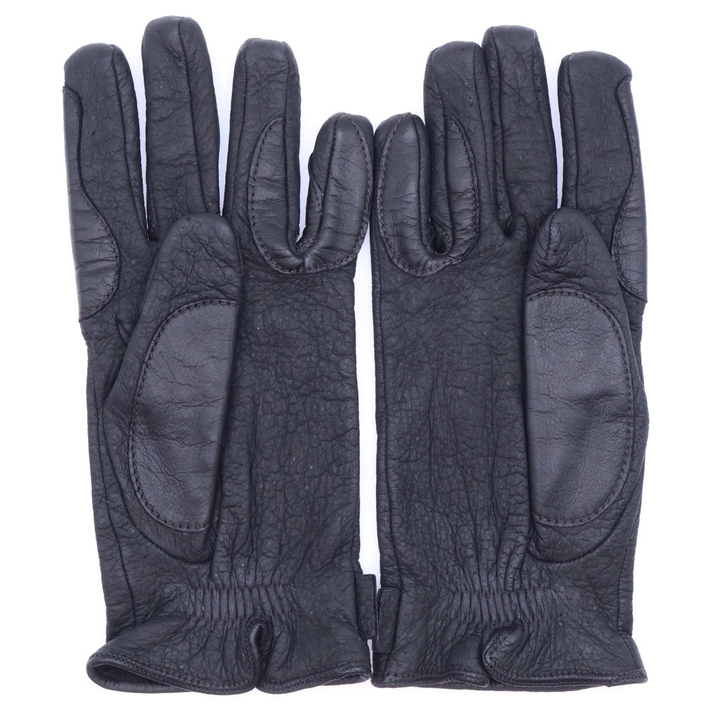 GUCCI(グッチ) レザーグローブ 手袋 ブラック