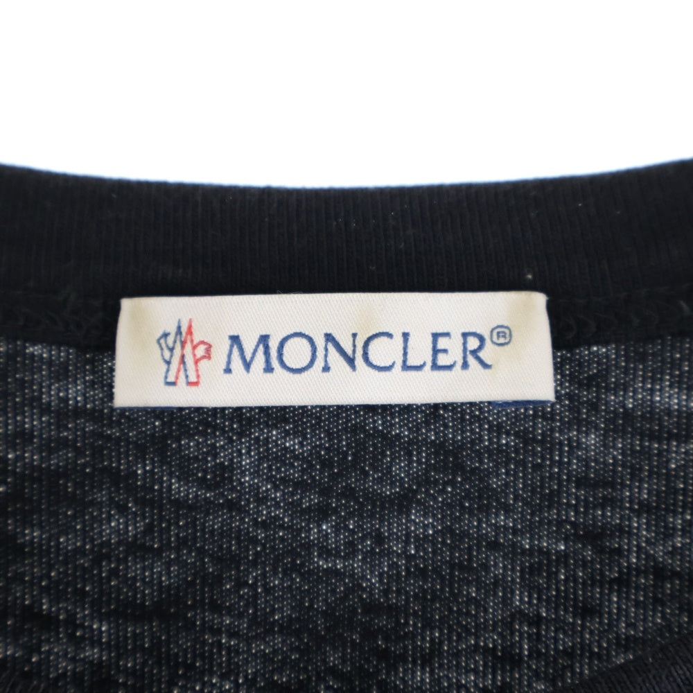 MONCLER(モンクレール) 20SS フロントロゴ クルーネック半袖Tシャツ カットソー ブラック F10918C70910