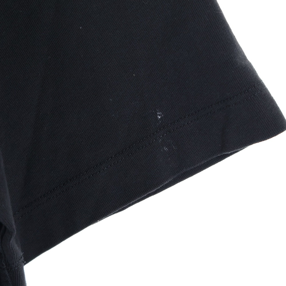 MONCLER(モンクレール) 21AW フロントビッグロゴプリント クルーネック半袖Tシャツ カットソー ブラック G20918C0009