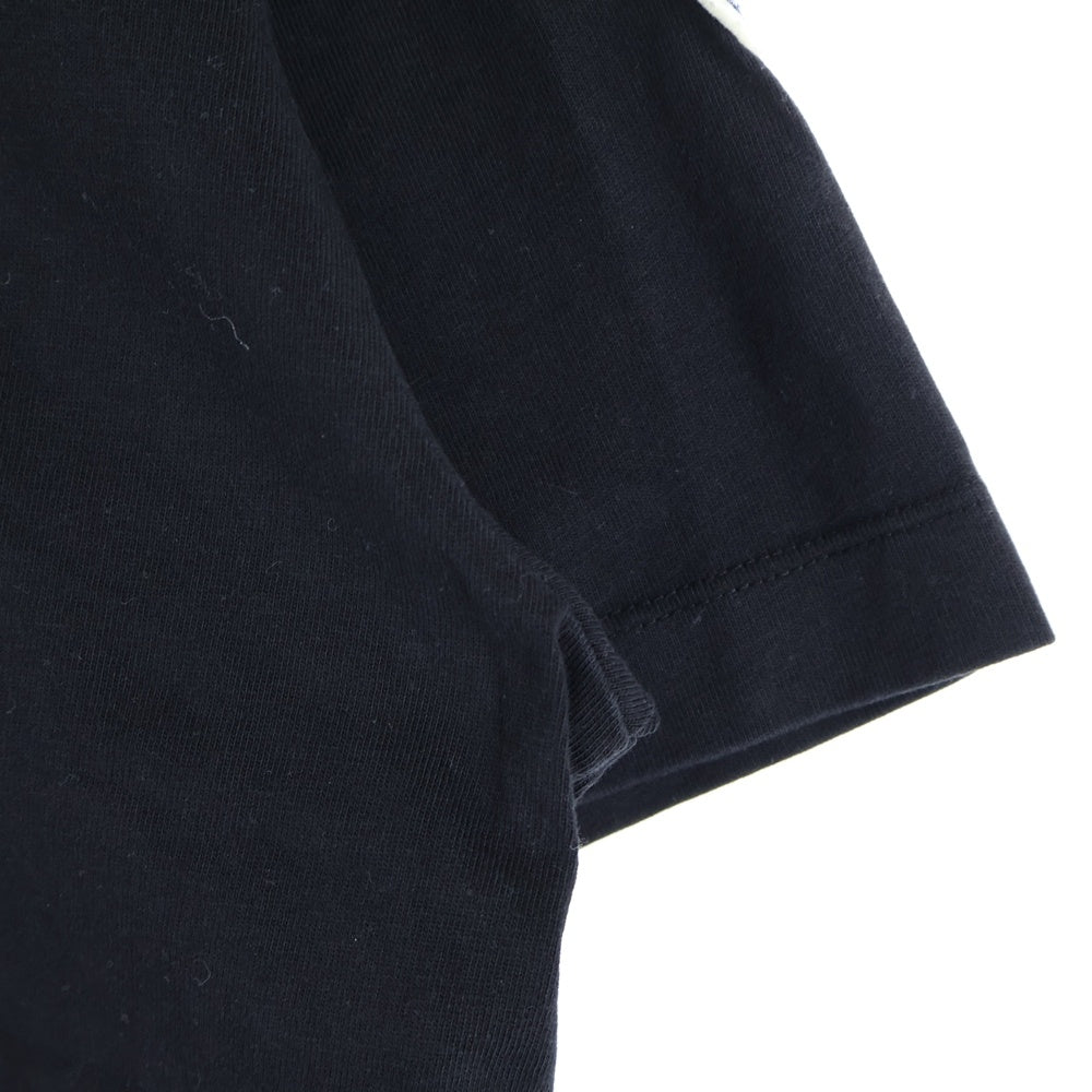 MONCLER(モンクレール) 19AW フロント3Dロゴプリント クルーネック半袖Tシャツ カットソー ブラック/イエロー E20918002250