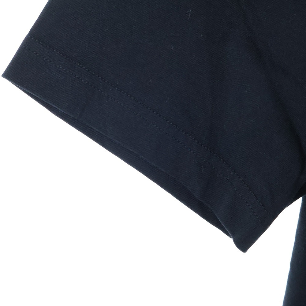 MARNI(マルニ) 22SS ストライプロゴ クルーネック リンガー 半袖Tシャツ カットソー ブラック/イエロー HUMU0198P7