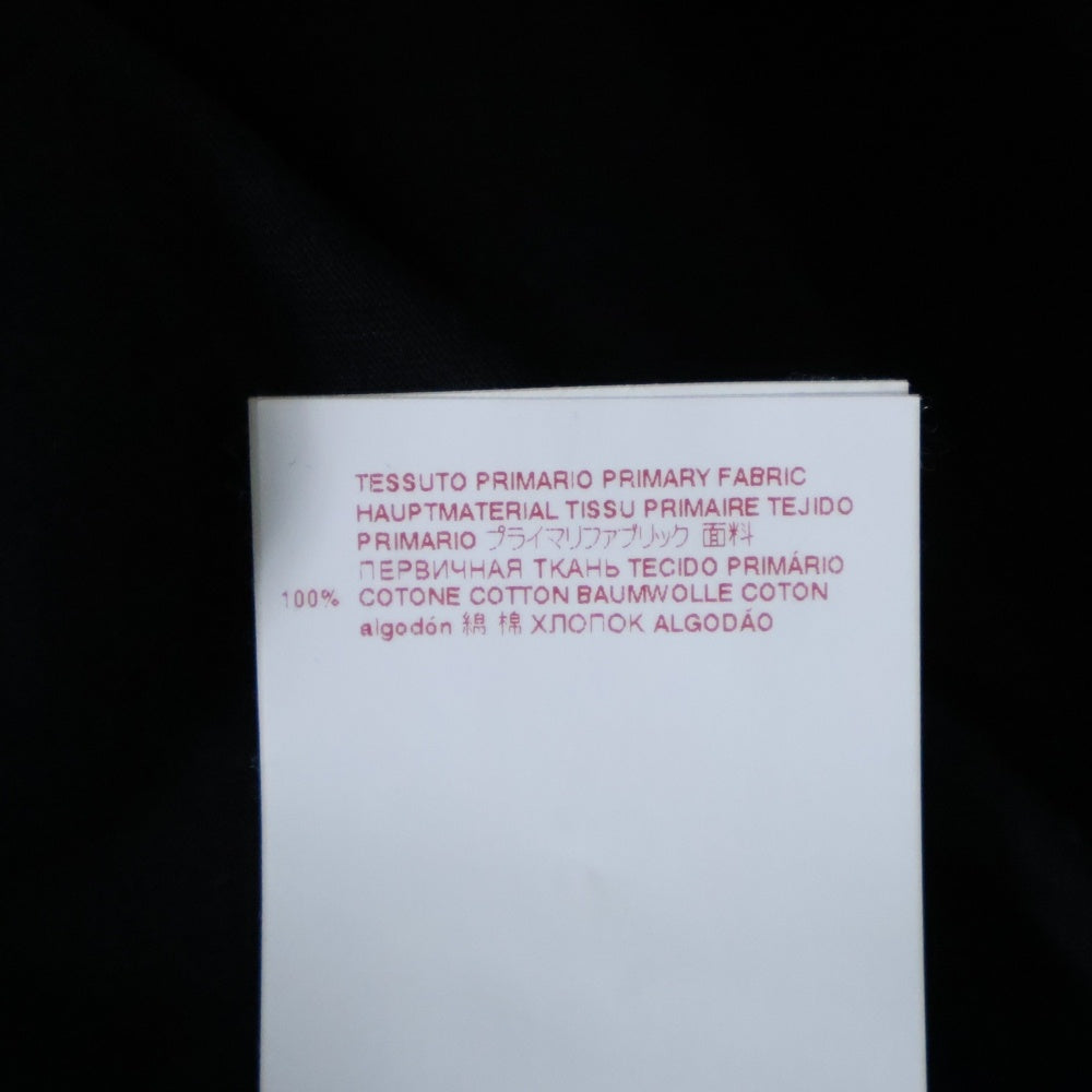 MARNI(マルニ) 22SS ストライプロゴ クルーネック リンガー 半袖Tシャツ カットソー ブラック/イエロー HUMU0198P7