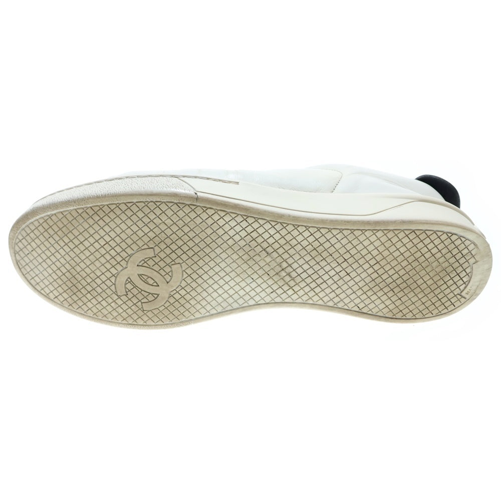 CHANEL(シャネル) ココマーク カーフレザー ローカットスニーカー ホワイト G34145