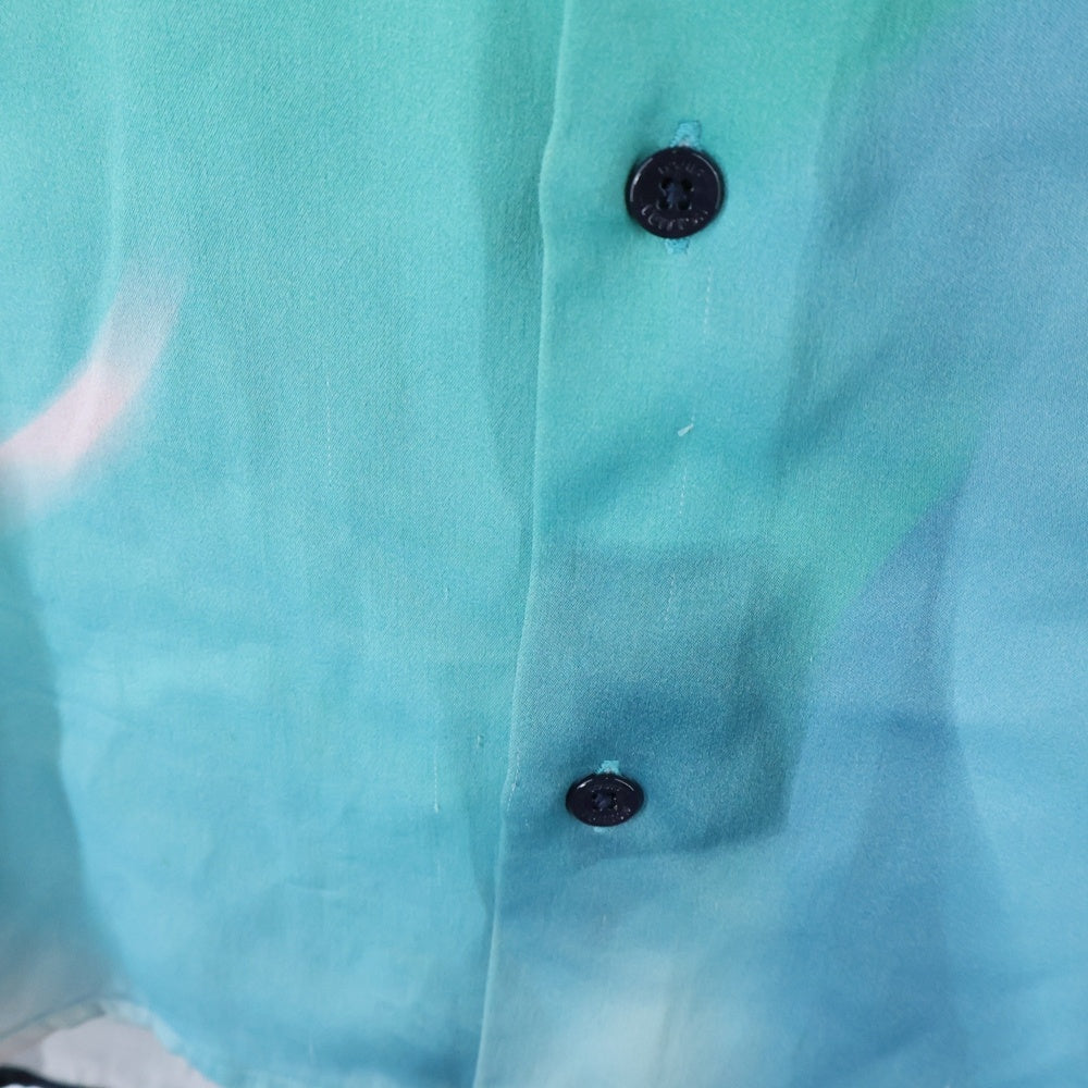 LOUIS VUITTON(ルイヴィトン) 21AW シルクブレンド グラデーション レーヨン オープンカラー 長袖シャツ マルチ RM241M FSU HQS07W