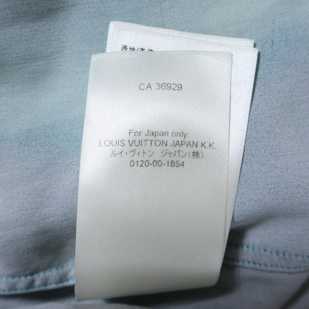 LOUIS VUITTON(ルイヴィトン) 21AW シルクブレンド グラデーション レーヨン オープンカラー 長袖シャツ マルチ RM241M FSU HQS07W