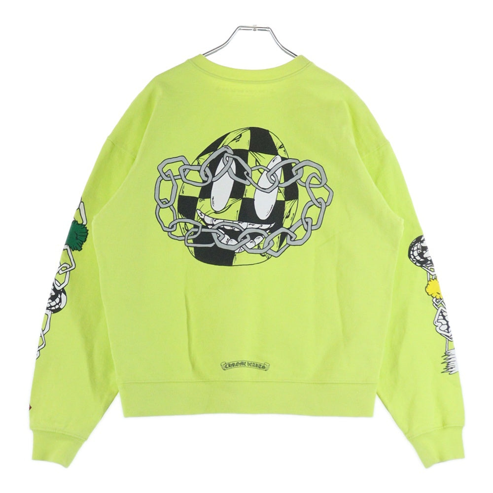 CHROME HEARTS(クロムハーツ) 22AW ×MATTY BOY PPO CHAIN GAME マッティボーイ チェーンゲーム クルーネック スウェットトレーナー イエロー