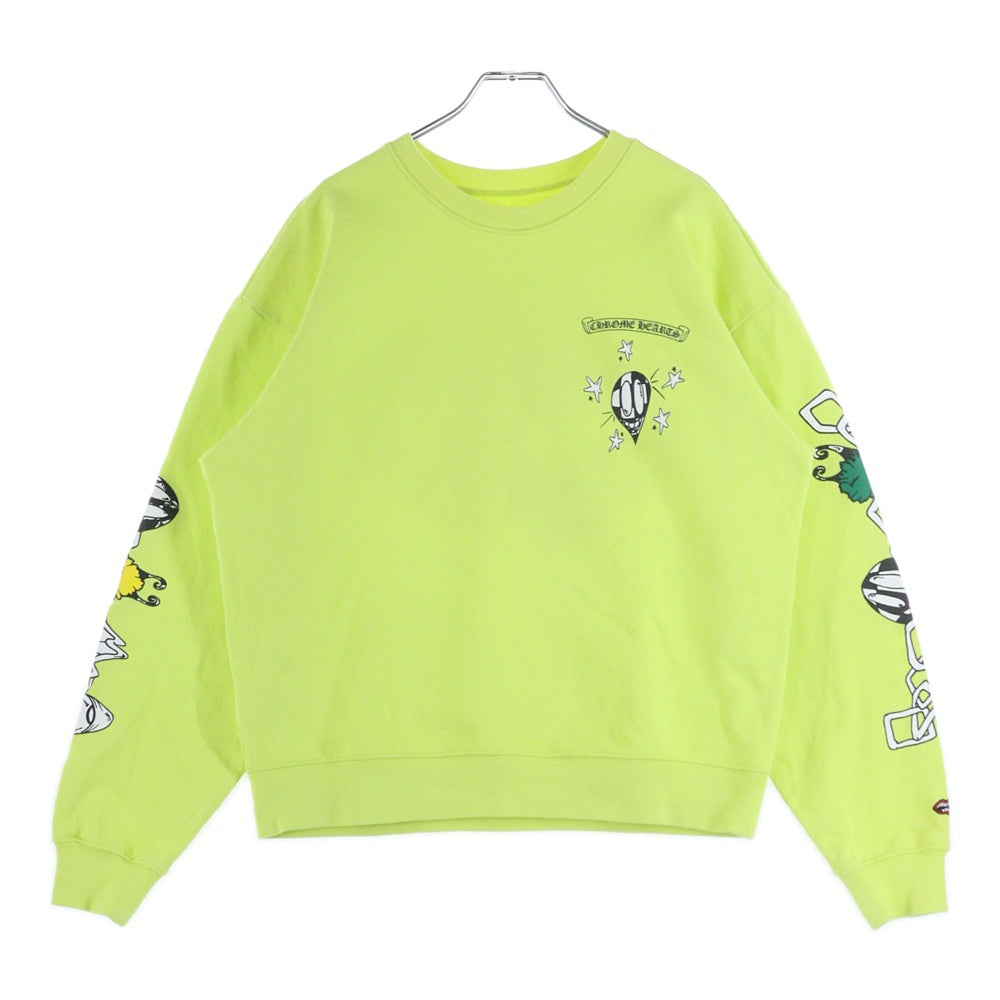 CHROME HEARTS(クロムハーツ) 22AW ×MATTY BOY PPO CHAIN GAME マッティボーイ チェーンゲーム クルーネック スウェットトレーナー イエロー