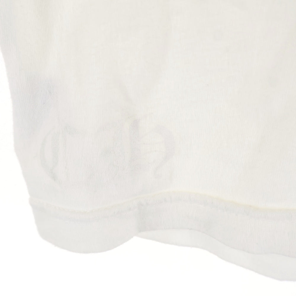 CHROME HEARTS(クロムハーツ) BACK CEMETERY CROSS TEE バックセメタリークロス 半袖Tシャツ カットソー ホワイト/ブルー
