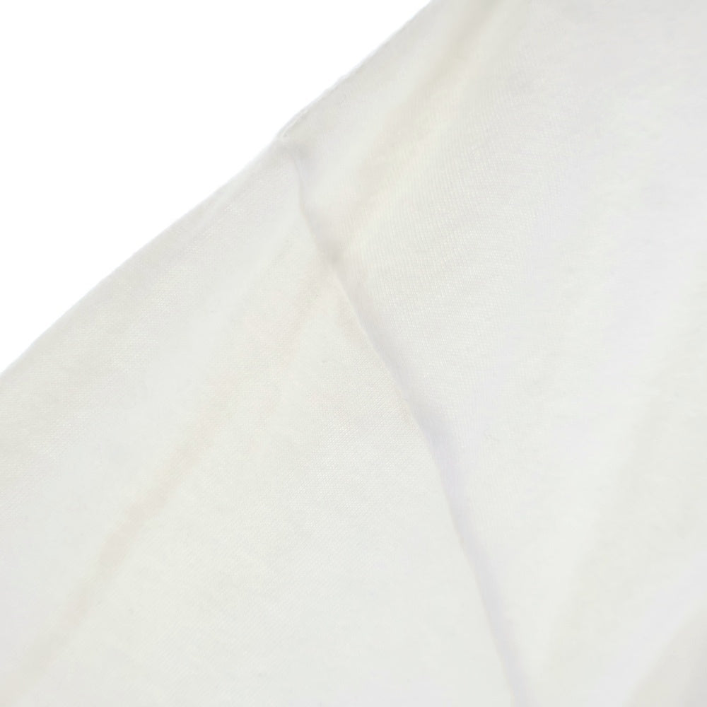 CHROME HEARTS(クロムハーツ) NECK LOGO L/S TEE ネックロゴ プリント クルーネック 長袖Tシャツ カットソー ホワイト