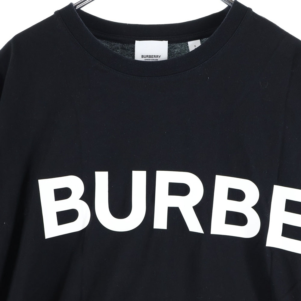 BURBERRY(バーバリー) 22SS ホースフェリー ロゴプリント クルーネック 半袖 Tシャツ カットソー ブラック 8040694