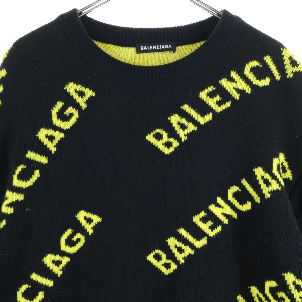 BALENCIAGA(バレンシアガ) 20AW オールオーバーロゴジャガード クルー