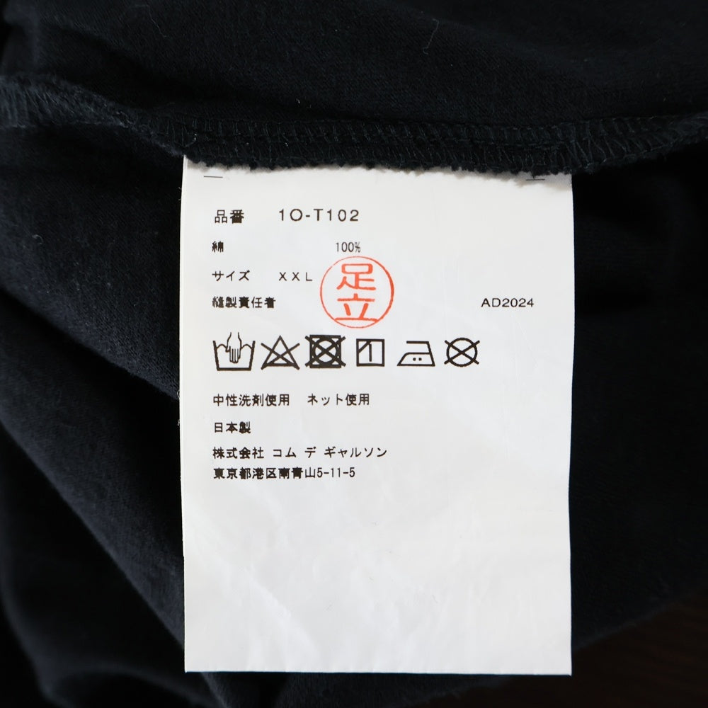 BLACK COMME des GARCONS(ブラックコムデギャルソン) 25SS ×NIKE ナイキ クルーネック 半袖Tシャツカットソー ブラック 1O-T102