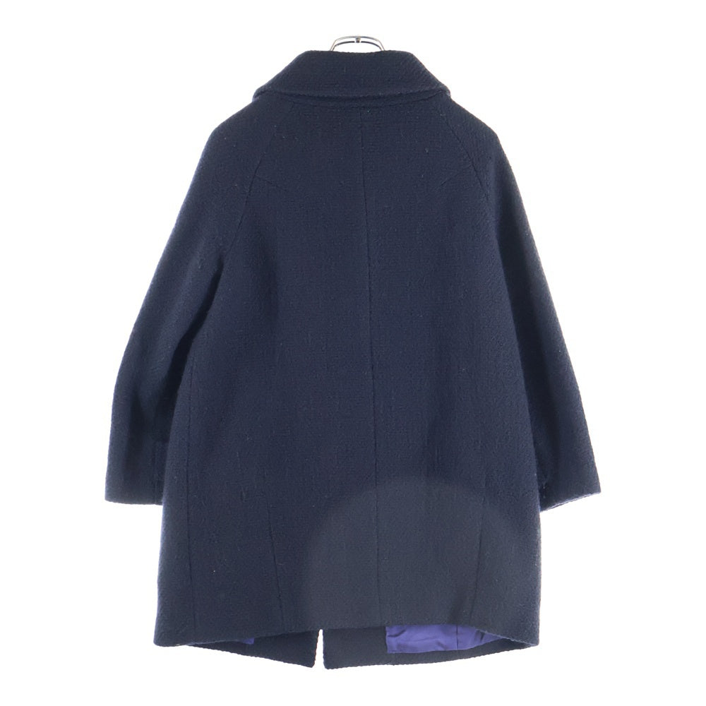 TOMORROWLAND(トゥモローランド) 4B ウール ロングコート ブラック 720034 R-02