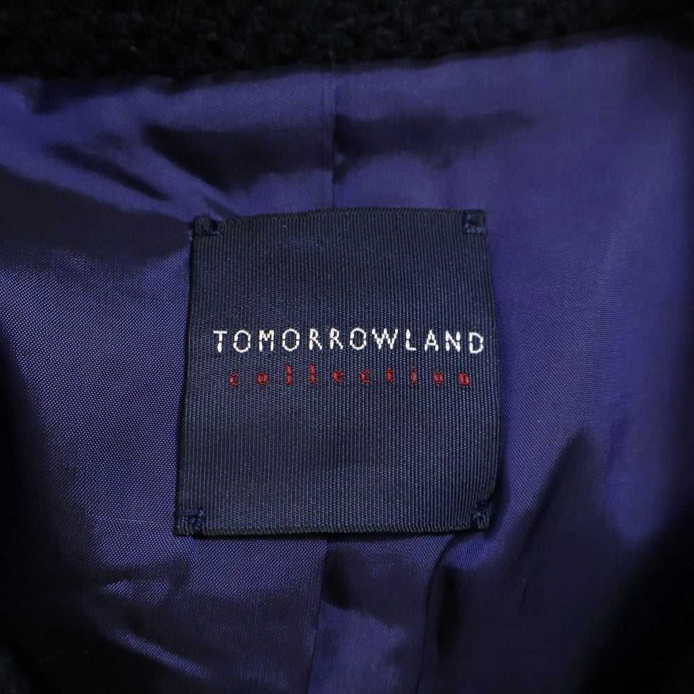 TOMORROWLAND(トゥモローランド) 4B ウール ロングコート ブラック 720034 R-02