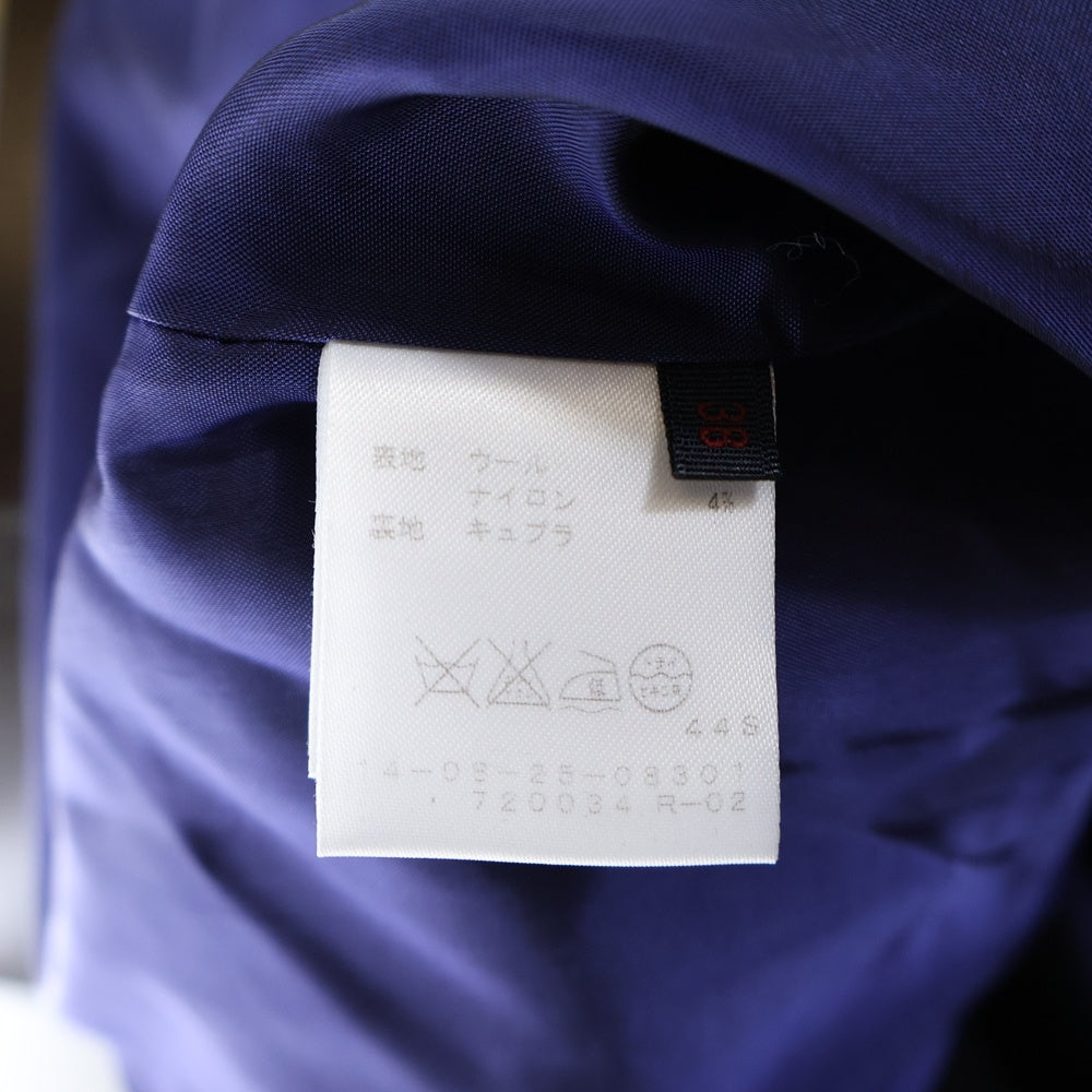 TOMORROWLAND(トゥモローランド) 4B ウール ロングコート ブラック 720034 R-02