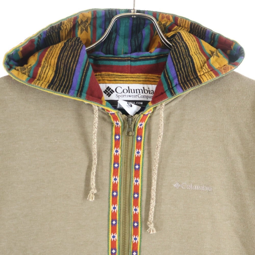 Columbia(コロンビア) ペコス フーディ ジップアップパーカー ベージュ PM6188