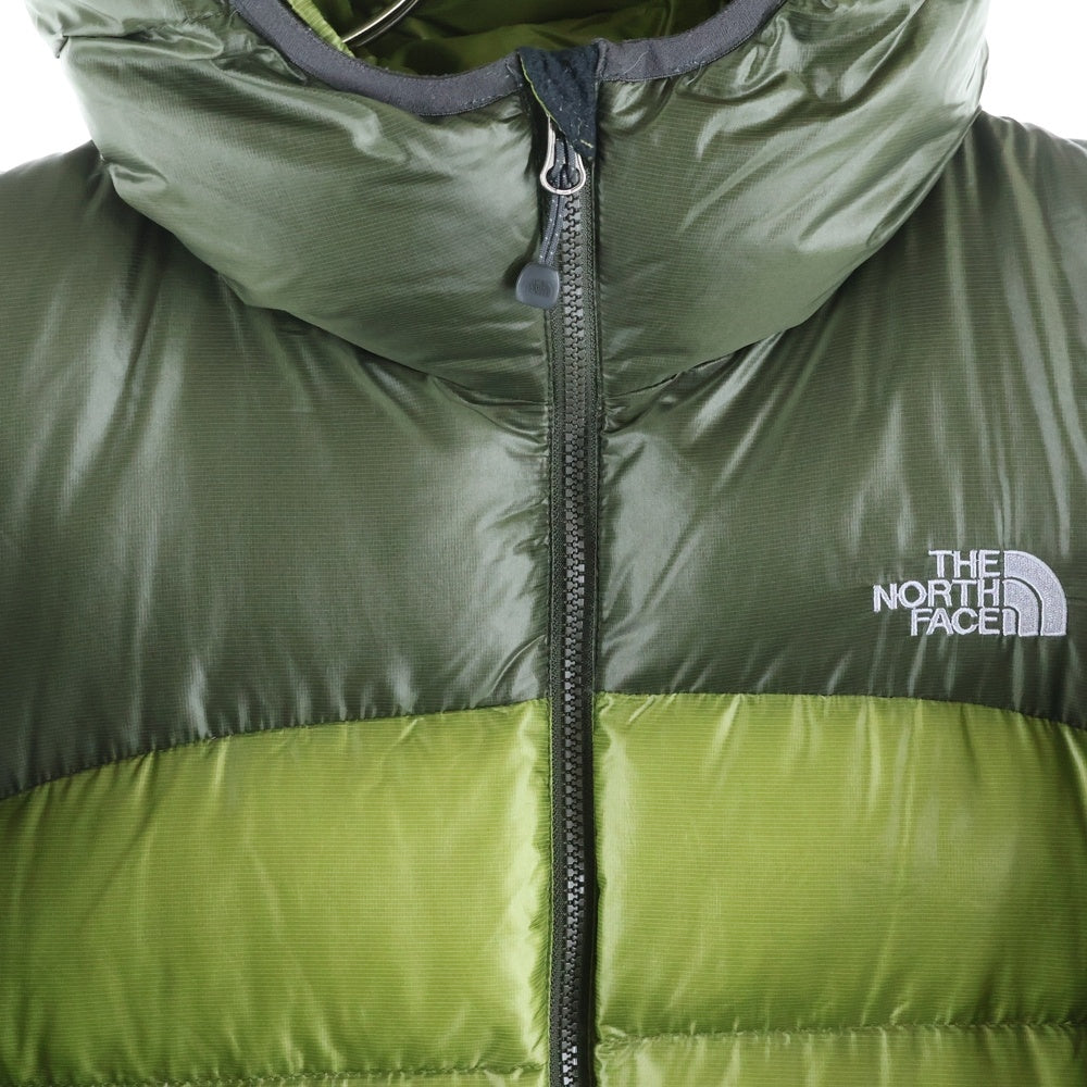 THE NORTH FACE(ザノースフェイス) フロントロゴ ジップアップ 中綿ダウンジャケット グリーン ND18805
