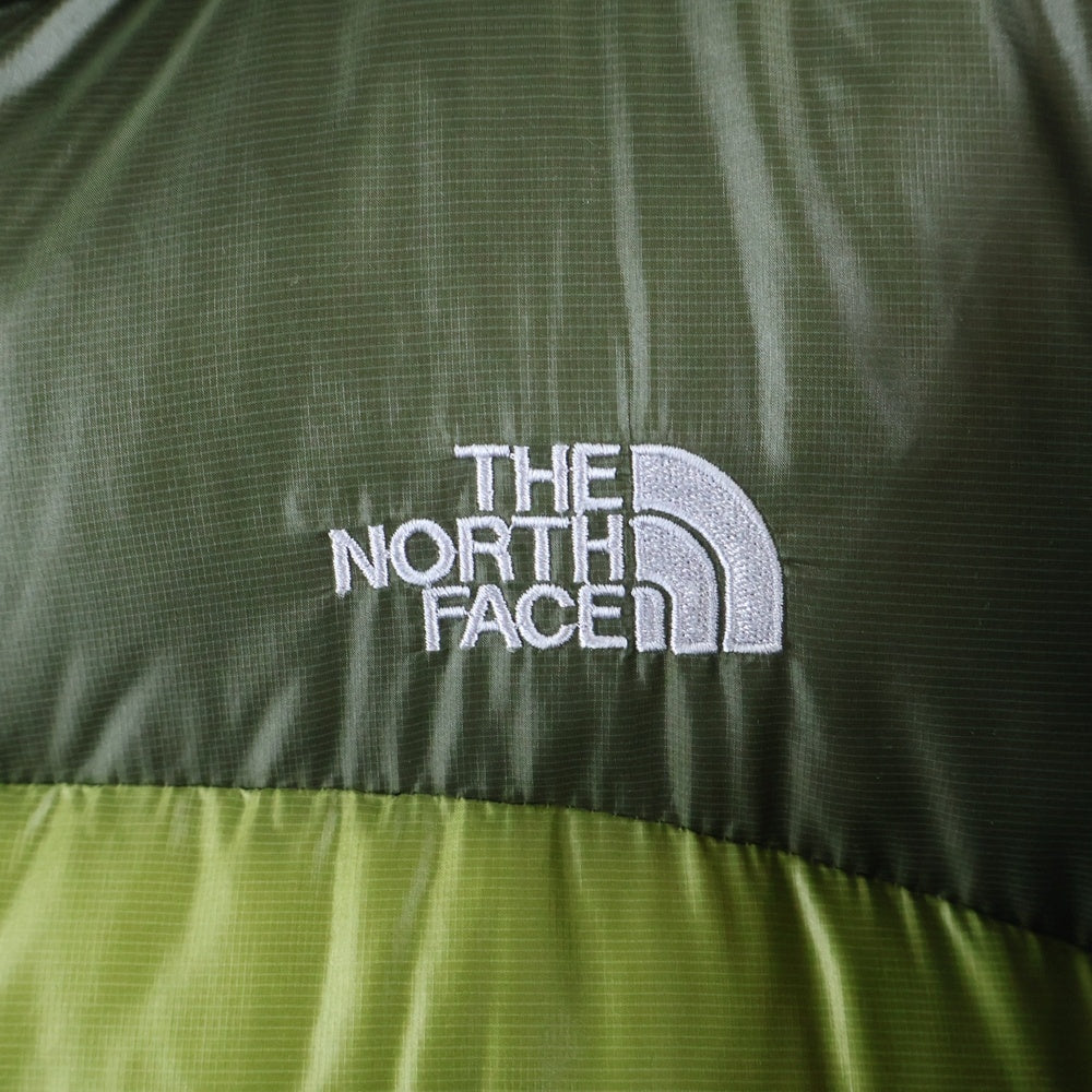 THE NORTH FACE(ザノースフェイス) フロントロゴ ジップアップ 中綿ダウンジャケット グリーン ND18805