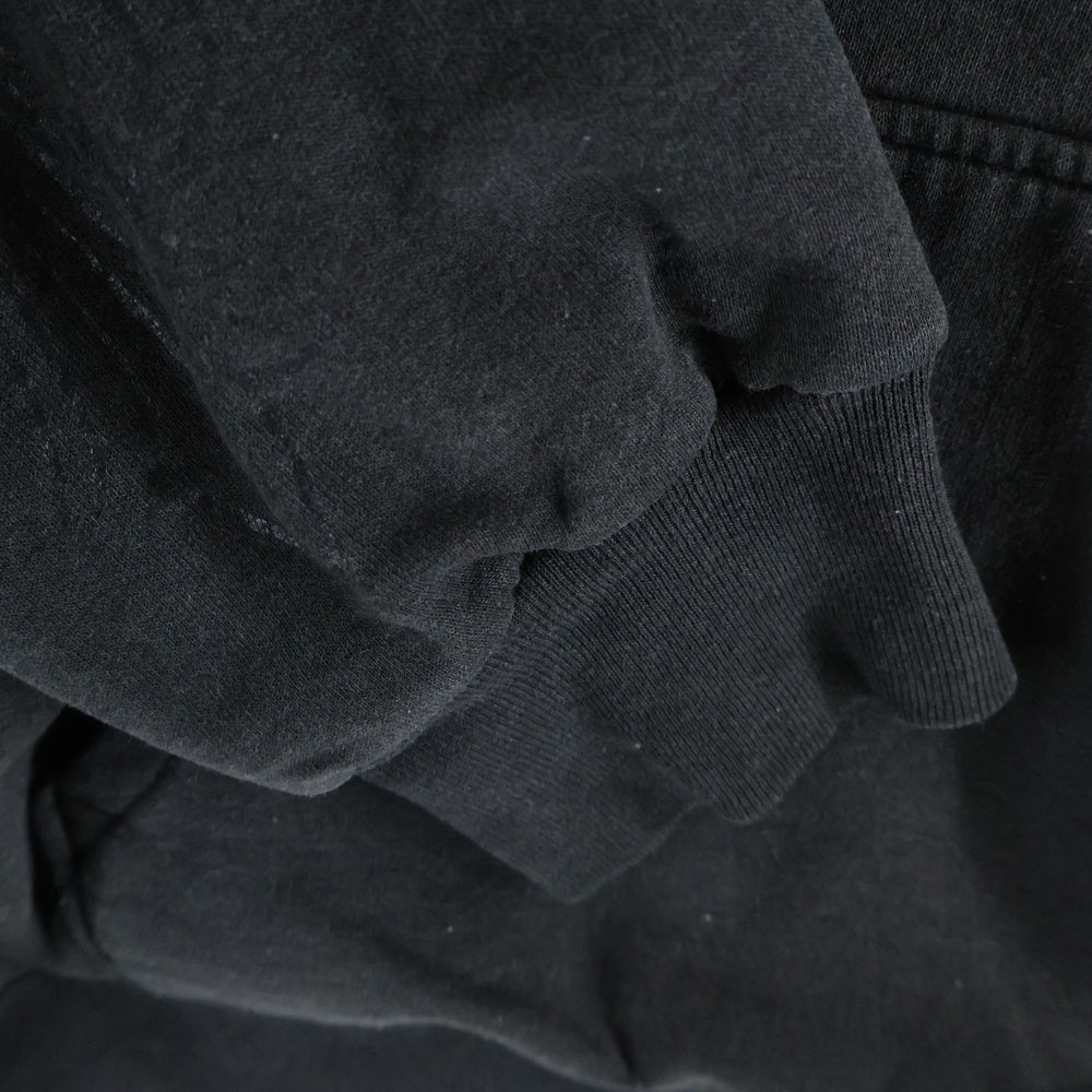 CHROME HEARTS(クロムハーツ) OLD HORSESHOE SWTSHRT PLVR FOODIE オールド 袖フローラルバックホースシュープリント プルオーバーパーカー グレー