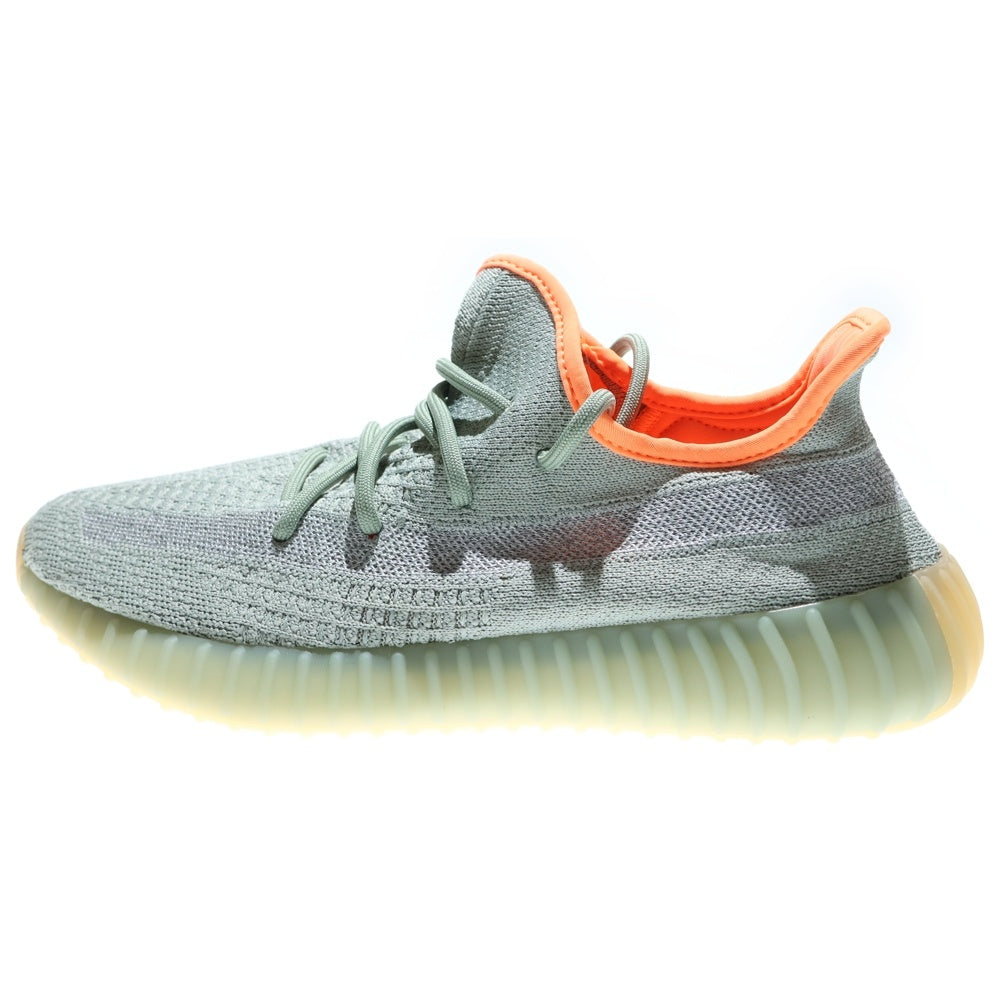 adidas(アディダス) YEEZY BOOST 350 V2 DESERT SAGE イージーブースト 350 V2 デザートセージ ローカットスニーカー グレー/オレンジ US9/27cm FX9035