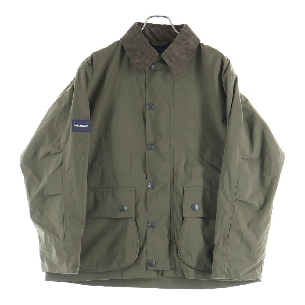 DESCENDANT(ディセンダント) 19SS GAME SOUTIEN COLLAR COAT ゲーム ステンカラー コットン カバーオール ジャケット コート グリーン