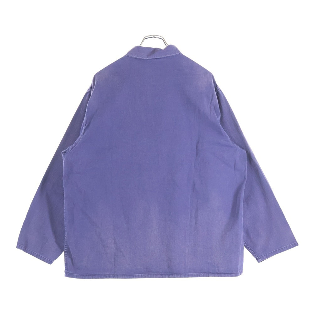 COMOLI(コモリ) 24SS コットンドリル カバーオール ワークジャケット パープル Z01-01018