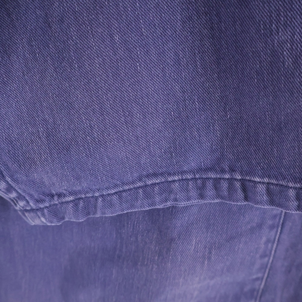 COMOLI(コモリ) 24SS コットンドリル カバーオール ワークジャケット パープル Z01-01018