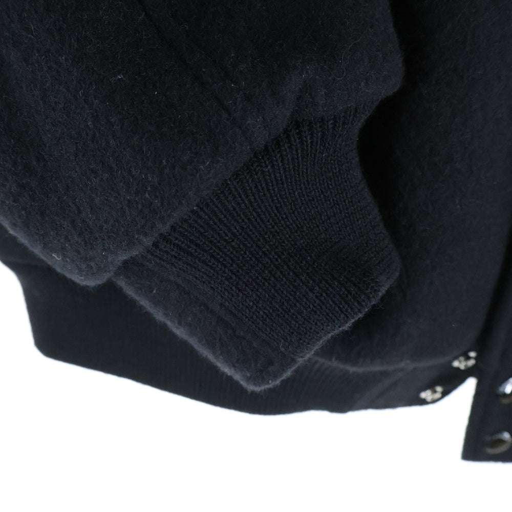 DESCENDANT(ディセンダント) 24AW ×Ron Herman 15th Anniversary Varsity Jacket ロンハーマン 15周年記念 バーシティジャケット スタジャン ブルゾン ブラック