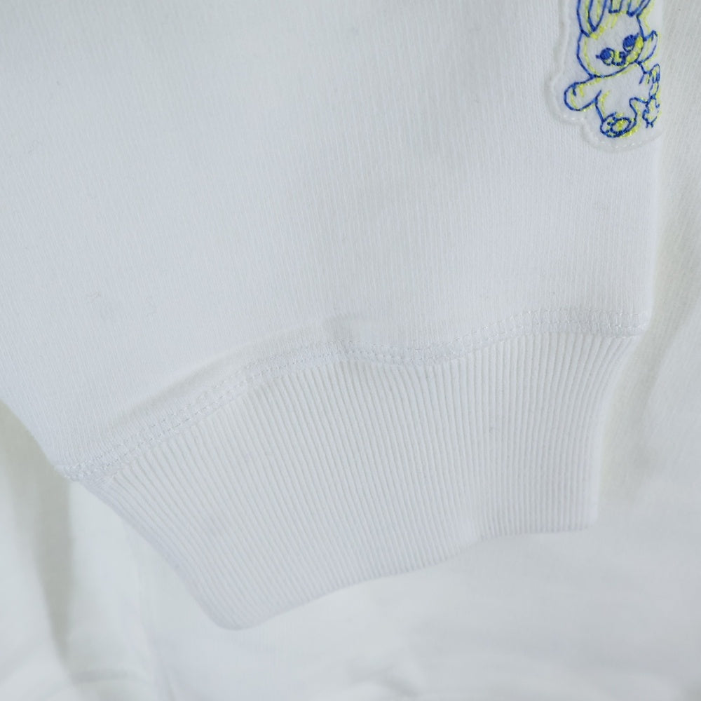 MONCLER(モンクレール) 25AW ×FRAGMENT フラグメント ロゴプリント スウェット プルオーバーパーカー ホワイト K109U8G00001