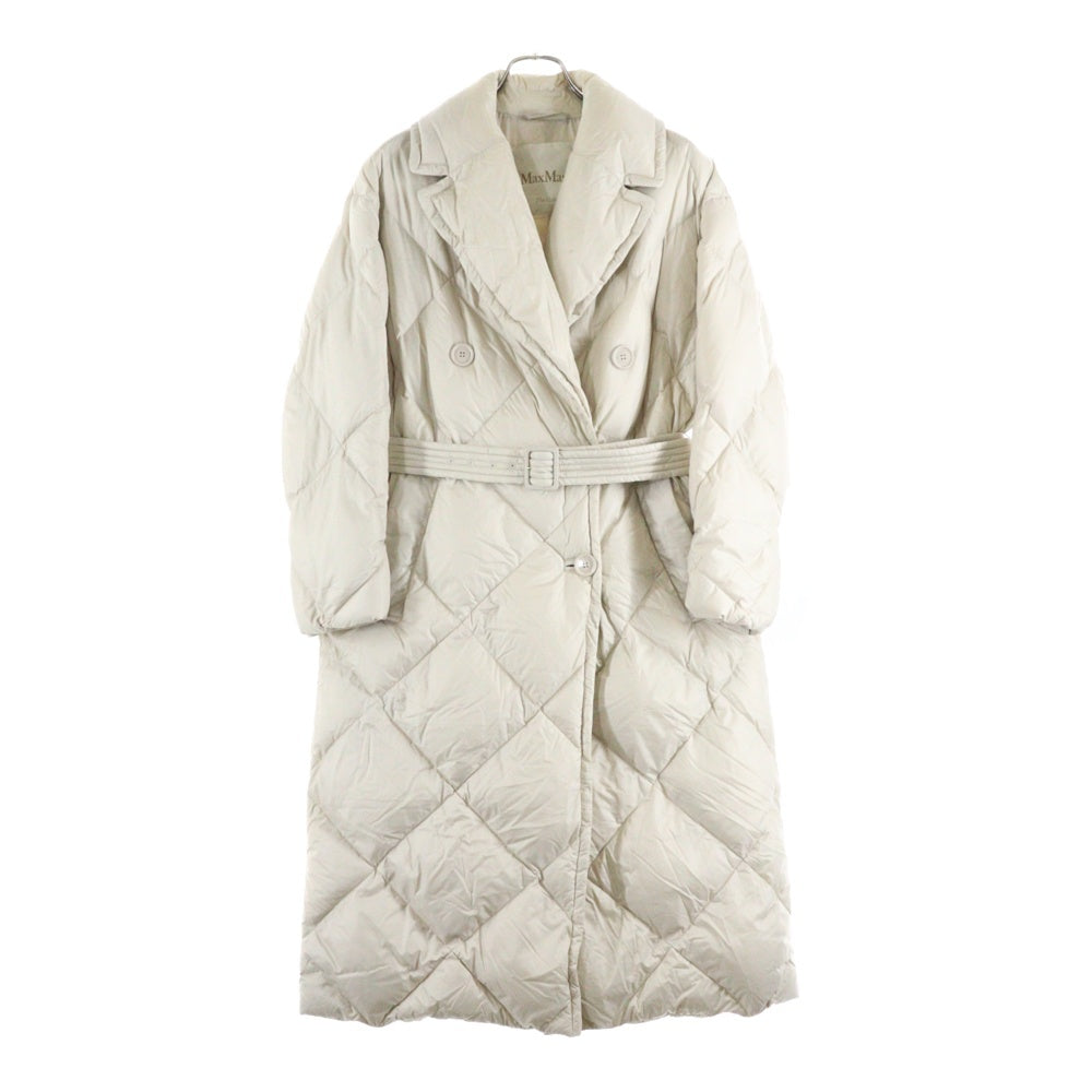 Max Mara(マックスマーラ) 22AW キルティング 3B ダブルブレスト ダウンコート ホワイト レディース 94960126-896