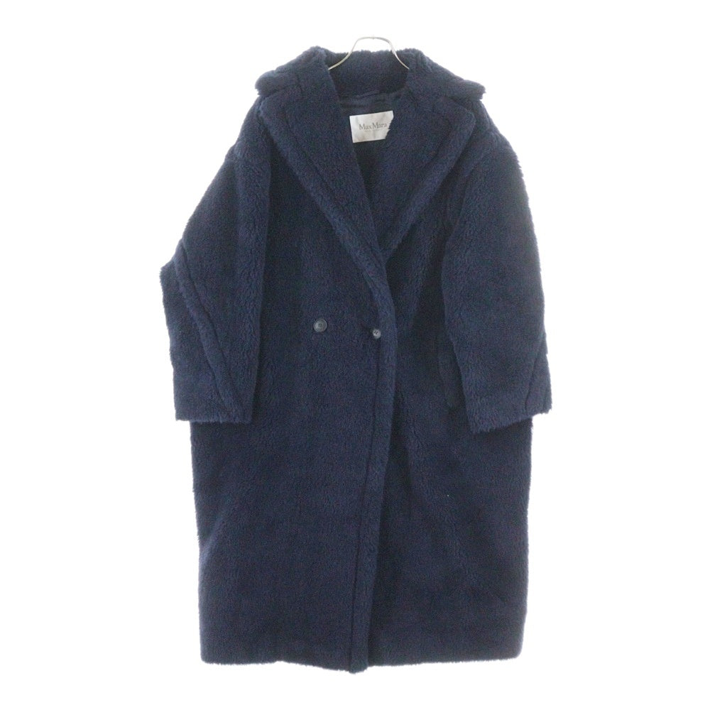 Max Mara(マックスマーラ) TEDGIRL テディベア ボア 2B ダブルブレスト アイコンコート ネイビー レディース