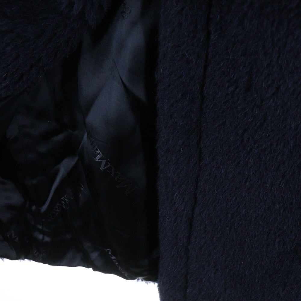 Max Mara(マックスマーラ) TEDGIRL テディベア ボア 2B ダブルブレスト アイコンコート ネイビー レディース