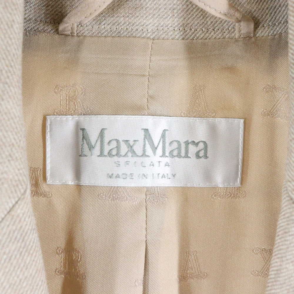 Max Mara(マックスマーラ) シングルブレスト 1B テーラードジャケット ベージュ レディース 2421046153