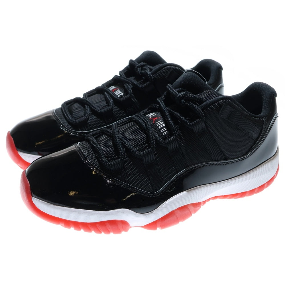 NIKE(ナイキ) AIR JORDAN 11 RETRO LOW BRED エアジョーダン 11 レトロ ローカットスニーカー ブラック/レッド US10/28cm FV5104-006