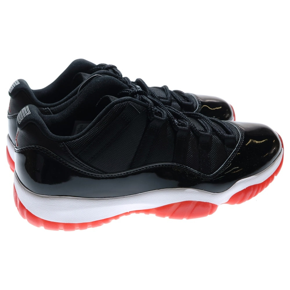 NIKE(ナイキ) AIR JORDAN 11 RETRO LOW BRED エアジョーダン 11 レトロ ローカットスニーカー ブラック/レッド US10/28cm FV5104-006