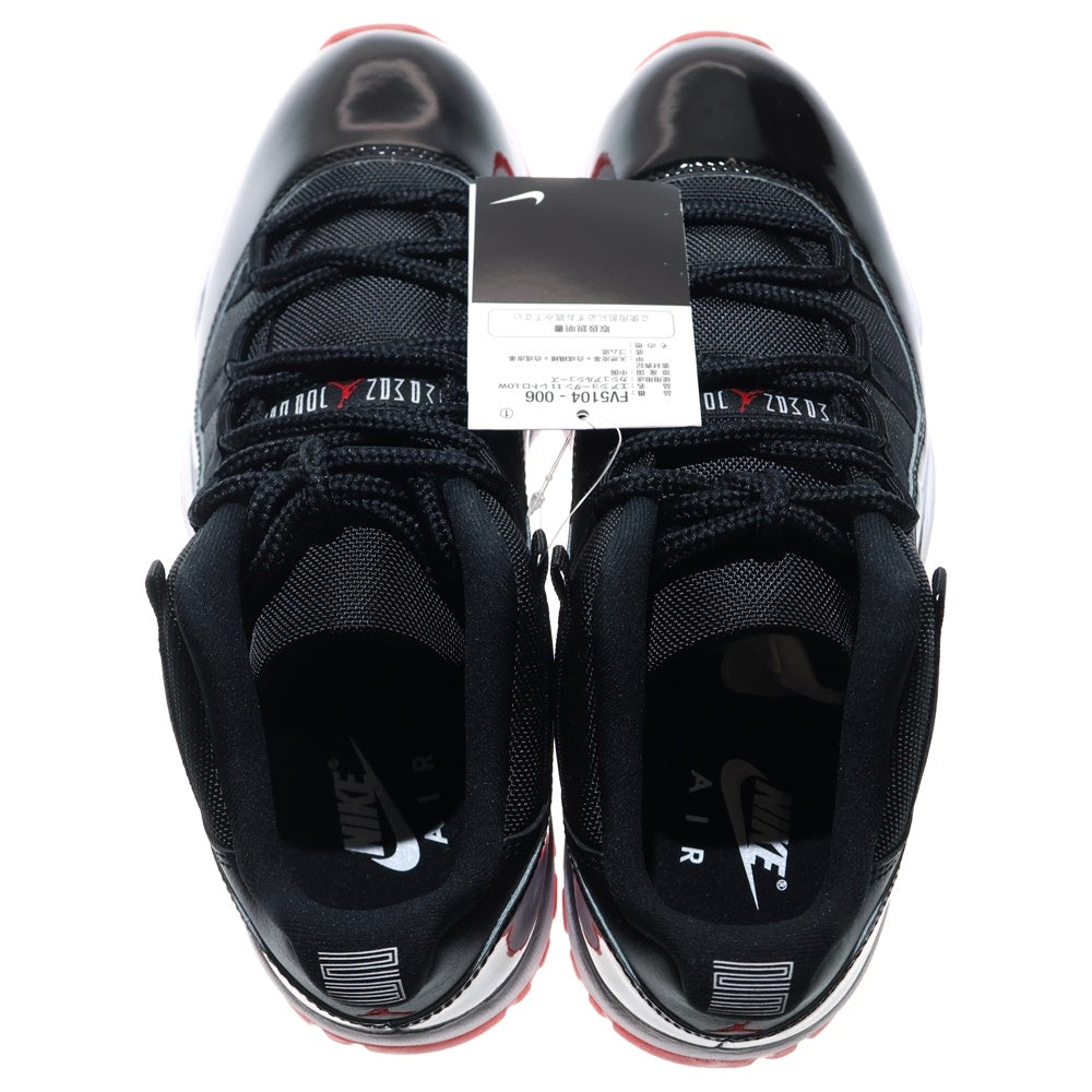 NIKE(ナイキ) AIR JORDAN 11 RETRO LOW BRED エアジョーダン 11 レトロ ローカットスニーカー ブラック/レッド US10/28cm FV5104-006