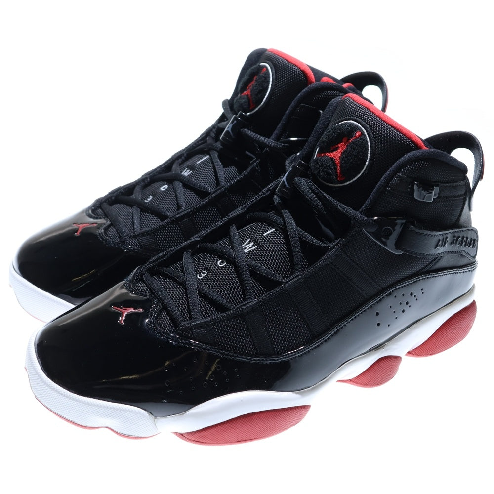 NIKE(ナイキ) AIR JORDAN 6 RINGS BLACK VARSITY RED エアジョーダン 6 ハイカットスニーカー US10.5/28.5cm 322992-062