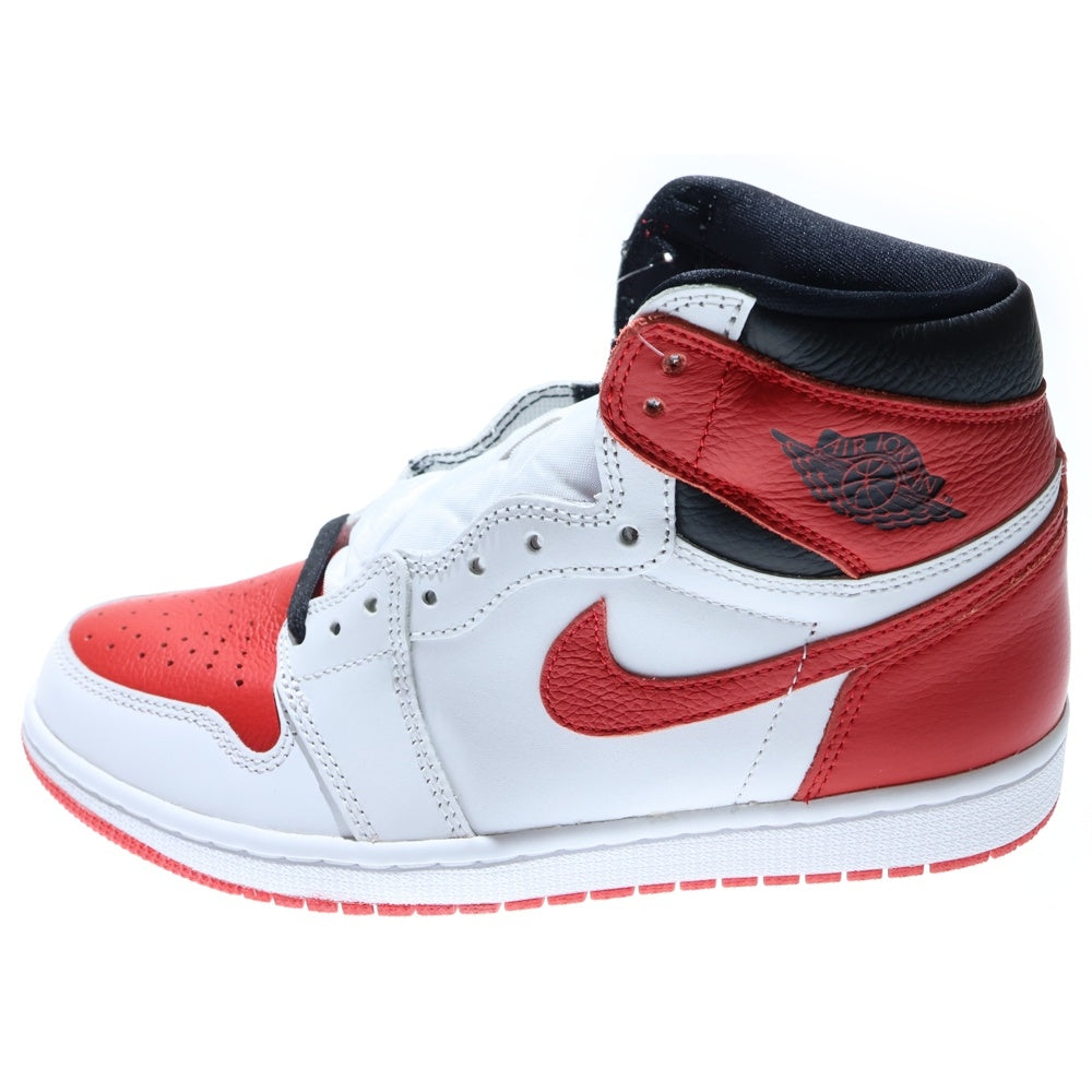 NIKE(ナイキ) AIR JORDAN 1 RETRO HIGH OG HERITAGE エアジョーダン1 レトロ ヘリテージ ハイカットスニーカー US8.5/26.5cm ホワイト/レッド 555088-161