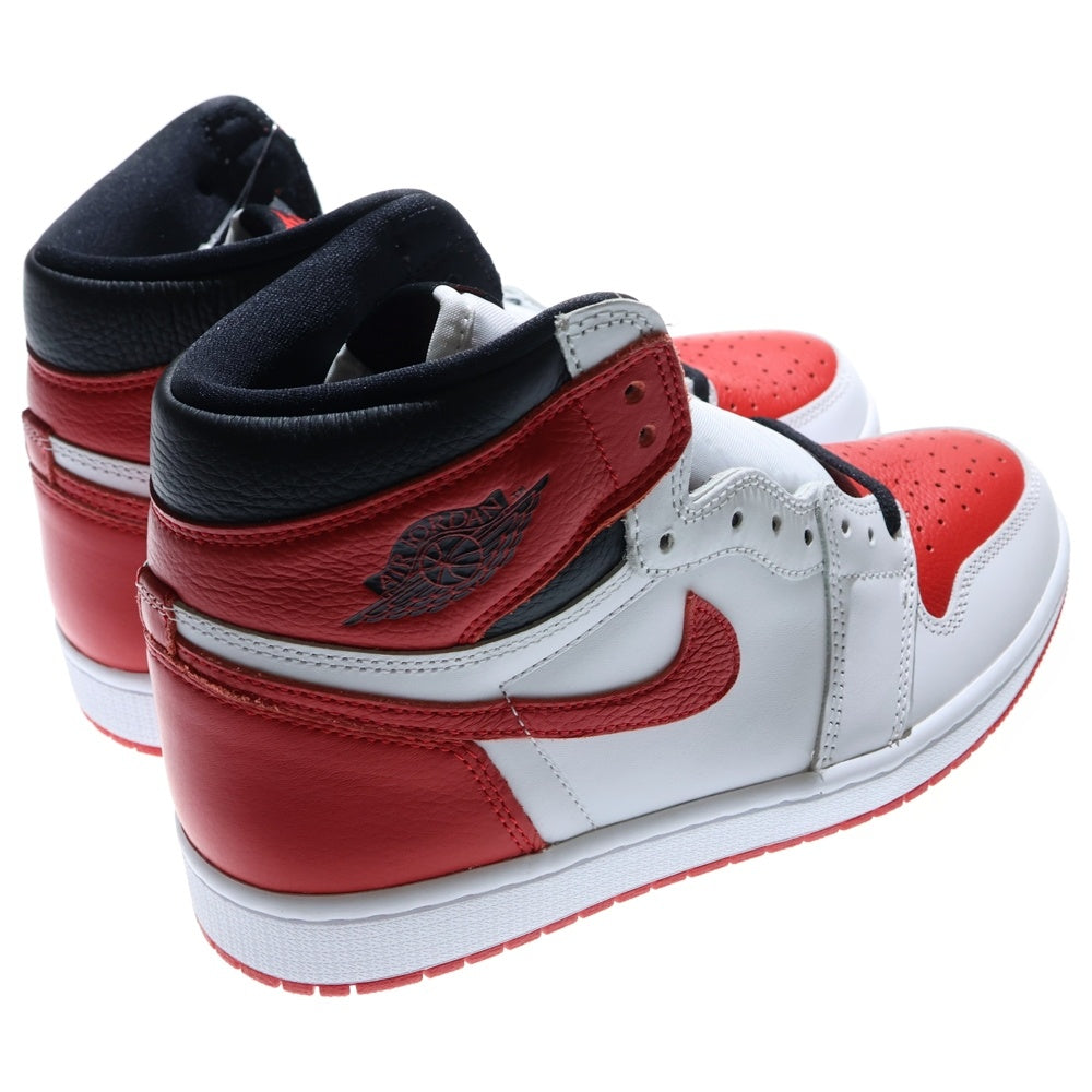 NIKE(ナイキ) AIR JORDAN 1 RETRO HIGH OG HERITAGE エアジョーダン1 レトロ ヘリテージ ハイカットスニーカー US8.5/26.5cm ホワイト/レッド 555088-161